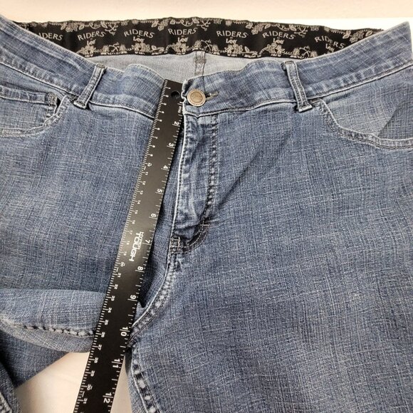 Riders by Lee Jeans Women's 18W Long Blue 5 Pocket Mid Rise Boot Cut Stretch - Picture 8 of 13